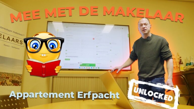 Appartementen uitleg door makelaar