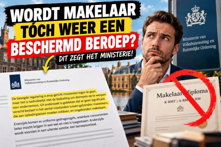 Makelaar weer beschermd beroep of niet?