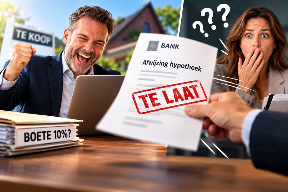 Te late afwijsbrief bij ontbinding van koop